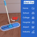 KWEL 24" Dry Cotton Pad Floor Mop with Telescopic Long Handle With extra Refill-1 Head and Refill
