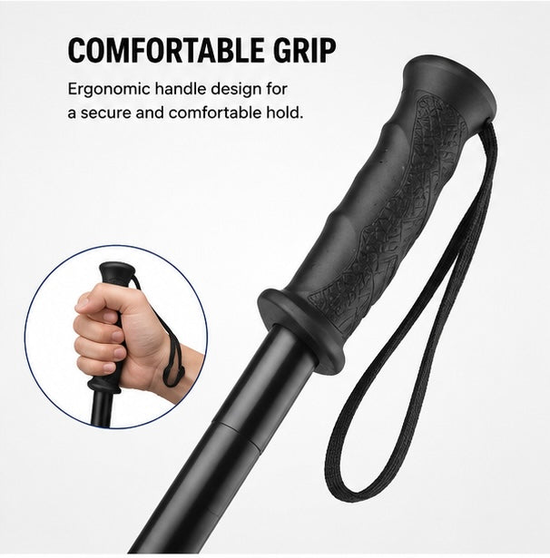 Personal Stick Security Professional Multitool Comfortable Grip Foldable Stick for Men and Women with Bag