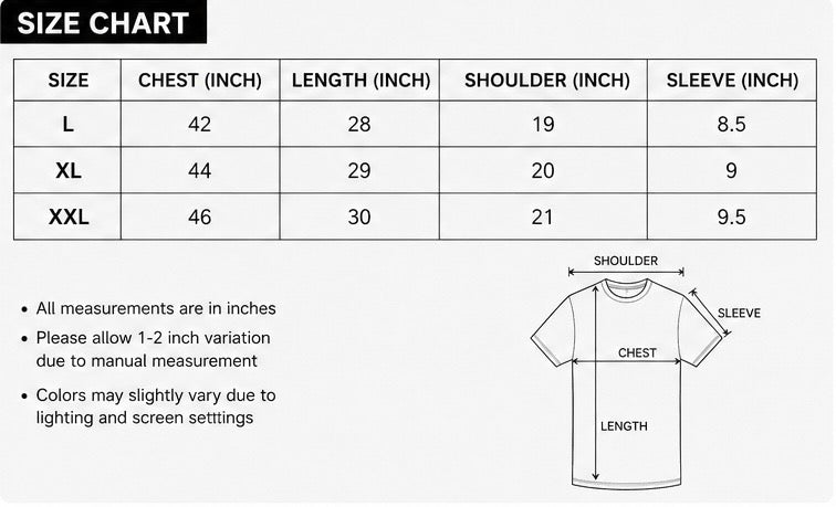 Men Premium Cotton Printed Round Neck T-Shirt
