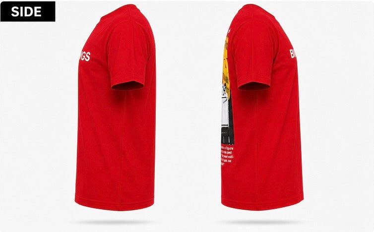 Men's Premium Cotton Printed Round Neck T-Shirt (BIG DAWGS) – Red