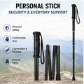 Personal Stick Security Professional Multitool Comfortable Grip Foldable Stick for Men and Women with Bag