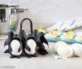 Penguin-Shaped Egg Holder & Cooker (6 Eggs, Plastic)